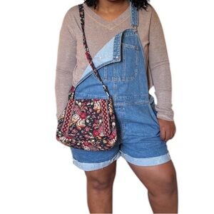 Vera Bradley Bag Floral Quilted Crossbody Foldover Snap